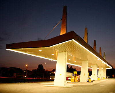 gas station